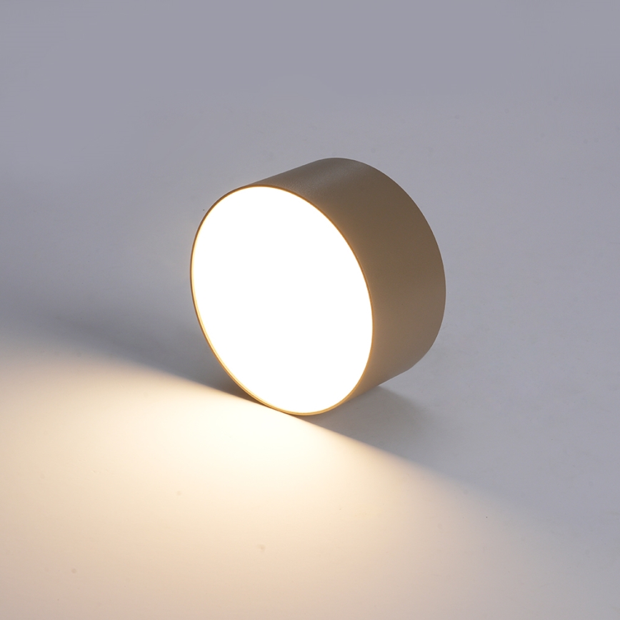 Brilagi - Luminária de teto LED para casa de banho FORIS LED/9W/230V Ø 9 cm bege IP44 CRI 90