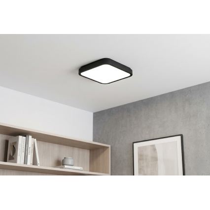 BRILAGI - Candeeiro de teto LED para casa de banho ZENNA LED/36W/230V 41x41 cm IP44 preto