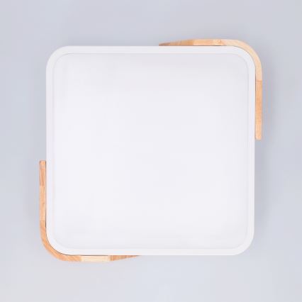 Brilagi - Plafon LED PILANA LED/24W/230V carvalho/branco 32x32 cm