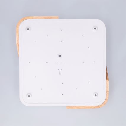 Brilagi - Plafon LED PILANA LED/24W/230V carvalho/branco 32x32 cm