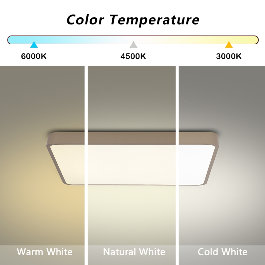 Brilagi - Plafon LED POOL LED/36W/230V 3000/4000/6000K 40x40 cm bege