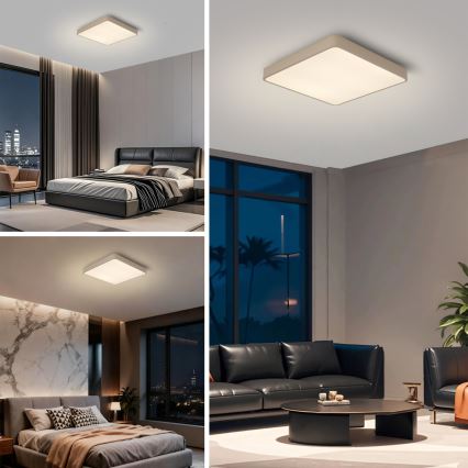 Brilagi - Plafon LED POOL LED/36W/230V 3000/4500/6000K 40x40 cm bege