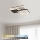 Brilagi - Plafon LED regulável FLARE LED/64W/230V 3000-6000K 45x45 cm branco/preto + controlo remoto