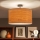 Brilagi - Plafon LED sobreposto CERIA 1xE27/60W/230V Ø 45 cm preto/bege