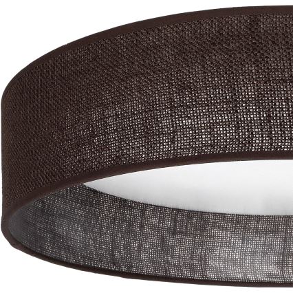 Brilagi - Plafon LED VELVET SIMPLE LED/36W/230V 3000K diâmetro 55 cm castanho