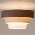 Brilagi - Plafon LUNETA 1xE27/60W/230V, diâmetro 40 cm, cinzento/creme/branco