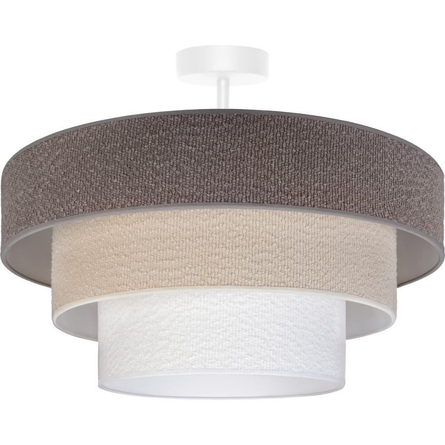 Brilagi - Plafon LUNETA 1xE27/60W/230V, diâmetro 40 cm, cinzento/creme/branco