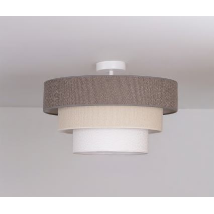 Brilagi - Plafon LUNETA 1xE27/60W/230V, diâmetro 40 cm, cinzento/creme/branco