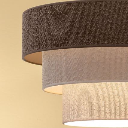 Brilagi - Plafon LUNETA 1xE27/60W/230V, diâmetro 40 cm, cinzento/creme/branco