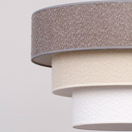 Brilagi - Plafon LUNETA 1xE27/60W/230V, diâmetro 40 cm, cinzento/creme/branco
