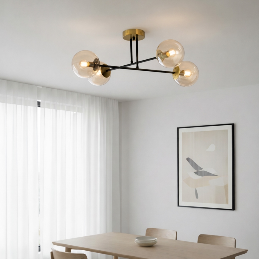 Brilagi - Plafon MALIVA 4xE14/15W/230V dourado