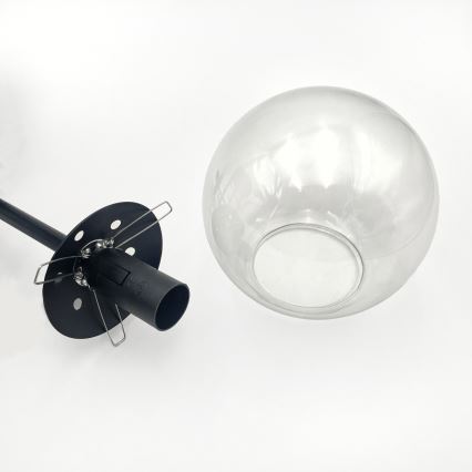 Brilagi - Plafon MALIVA 4xE14/15W/230V preto/transparente