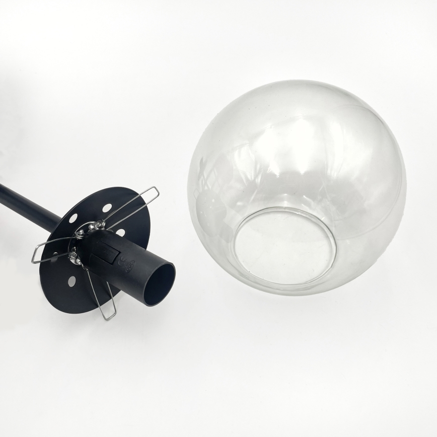 Brilagi - Plafon MALIVA 4xE14/15W/230V preto/transparente