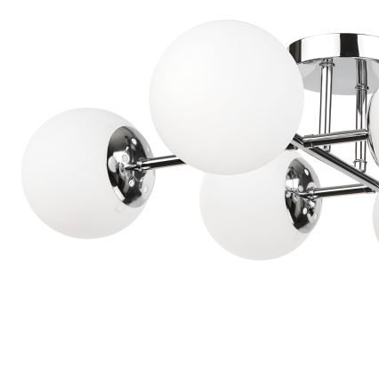 Brilagi - Plafon MALONY 6xE14/20W/230V cromado brilhante