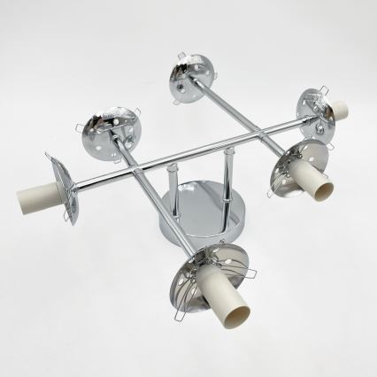 Brilagi - Plafon MALONY 6xE14/20W/230V cromado brilhante