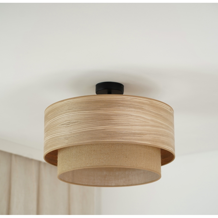 Brilagi - Plafonier MONTANA BOHO 1xE27/15W/230V diâmetro 45 cm castanho