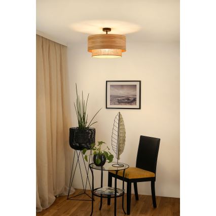 Brilagi - Plafonier MONTANA BOHO 1xE27/15W/230V diâmetro 45 cm castanho