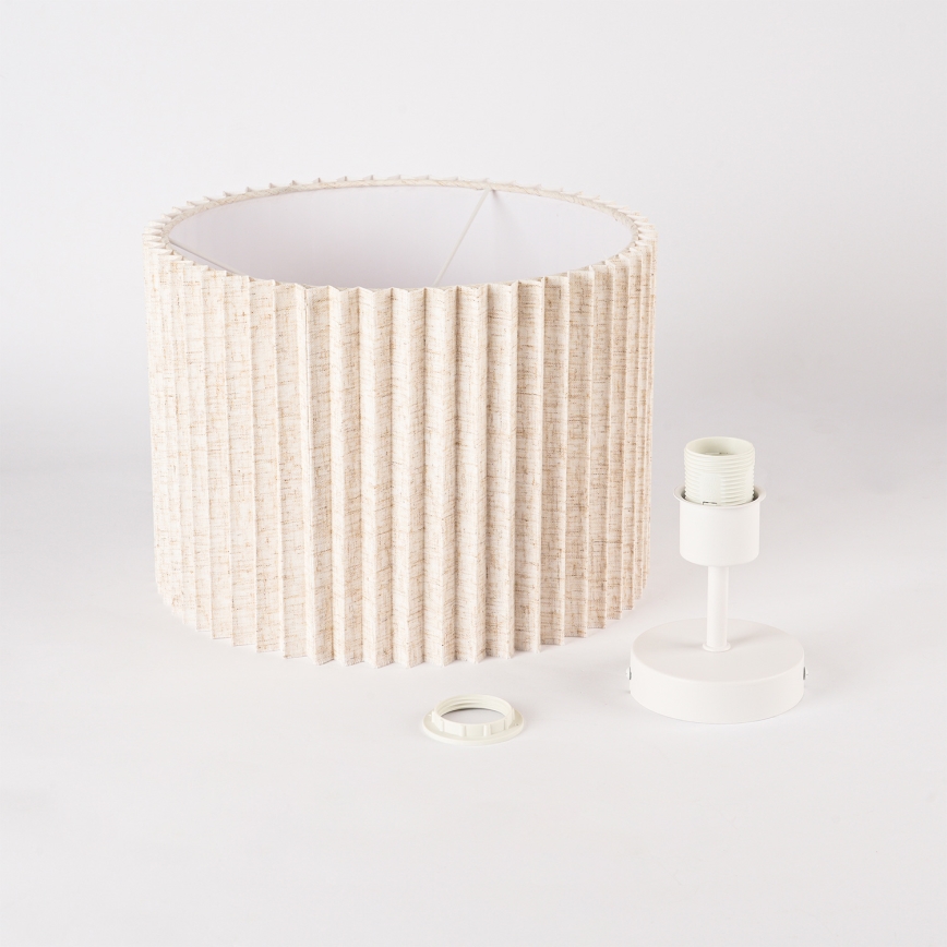 Brilagi - Plafon NORDIC WAVE 1xE27/15W/230V Ø 32 cm linho/branco