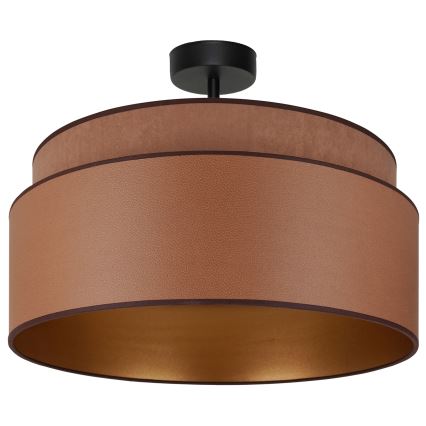 Brilagi - Plafon OREGON VEGE 1xE27/15W/230V diâmetro 45 cm castanho