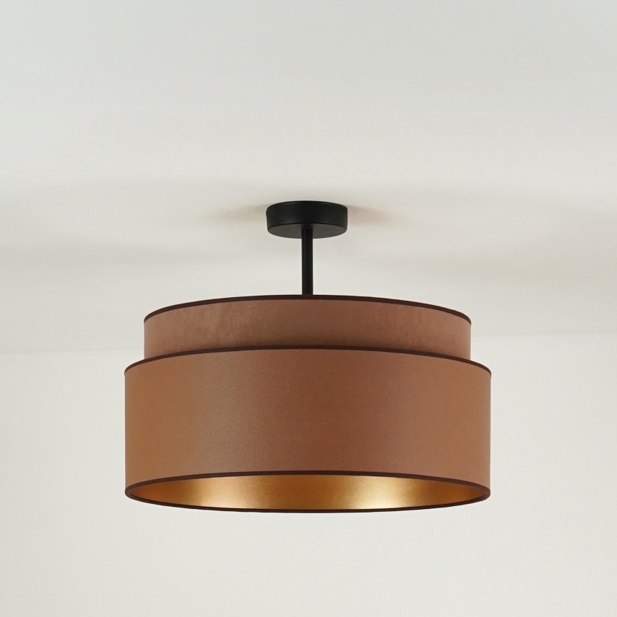 Brilagi - Plafon OREGON VEGE 1xE27/15W/230V diâmetro 45 cm castanho