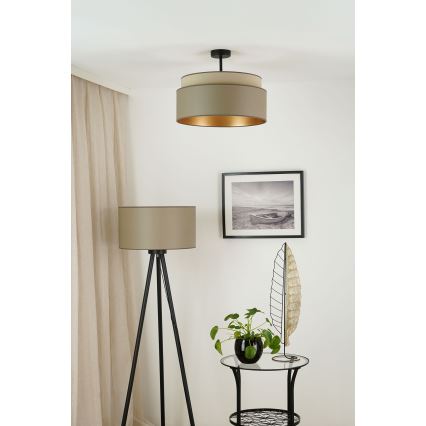 Brilagi - Plafonier OREGON VEGE 1xE27/15W/230V diâmetro 45 cm cinza