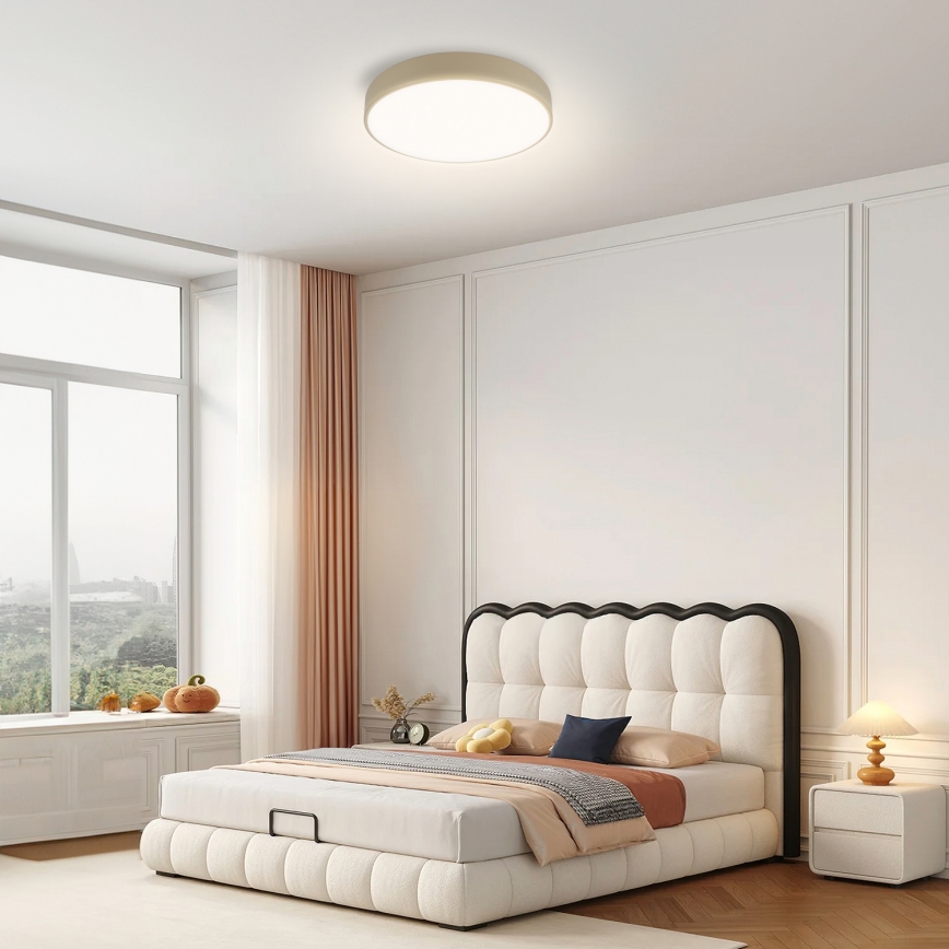 Brilagi - Luminária de Teto LED POOL LED/36W/230V 3000/4000/6000K diâmetro 30 cm bege