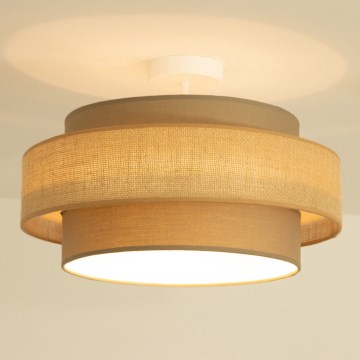Brilagi - Plafon RESNA 1xE27/60W/230V pr. 40 cm castanho/bege