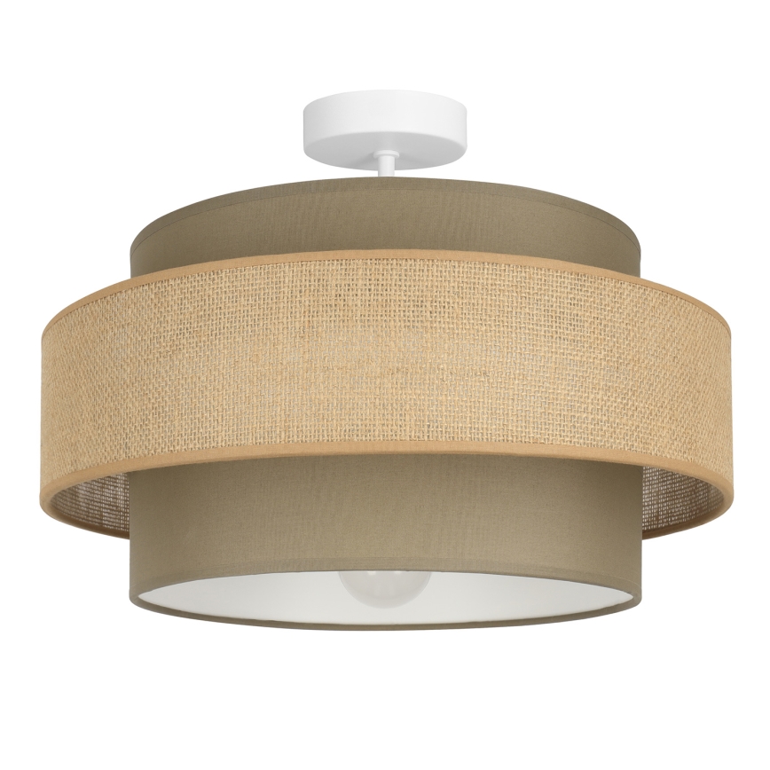 Brilagi - Plafon RESNA 1xE27/60W/230V pr. 40 cm castanho/bege