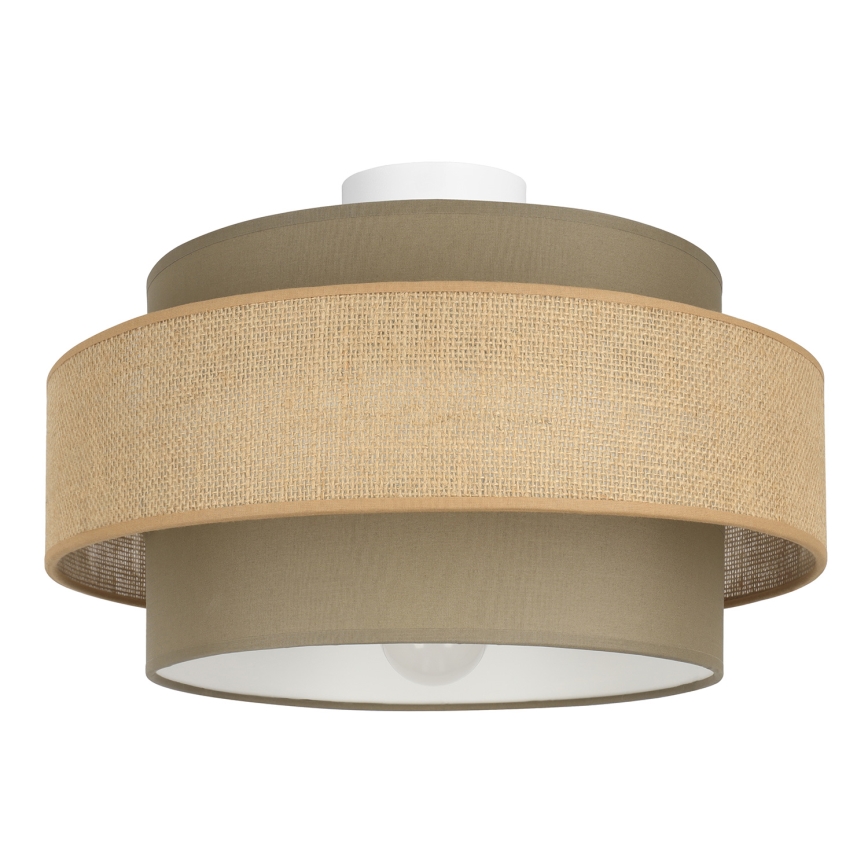 Brilagi - Plafon RESNA 1xE27/60W/230V Ø 40 cm castanho/bege