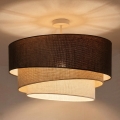 BRILAGI - Plafon TRIO sobreposto 3xE27/60W/230V Ø 60 cm castanho/bege/branco