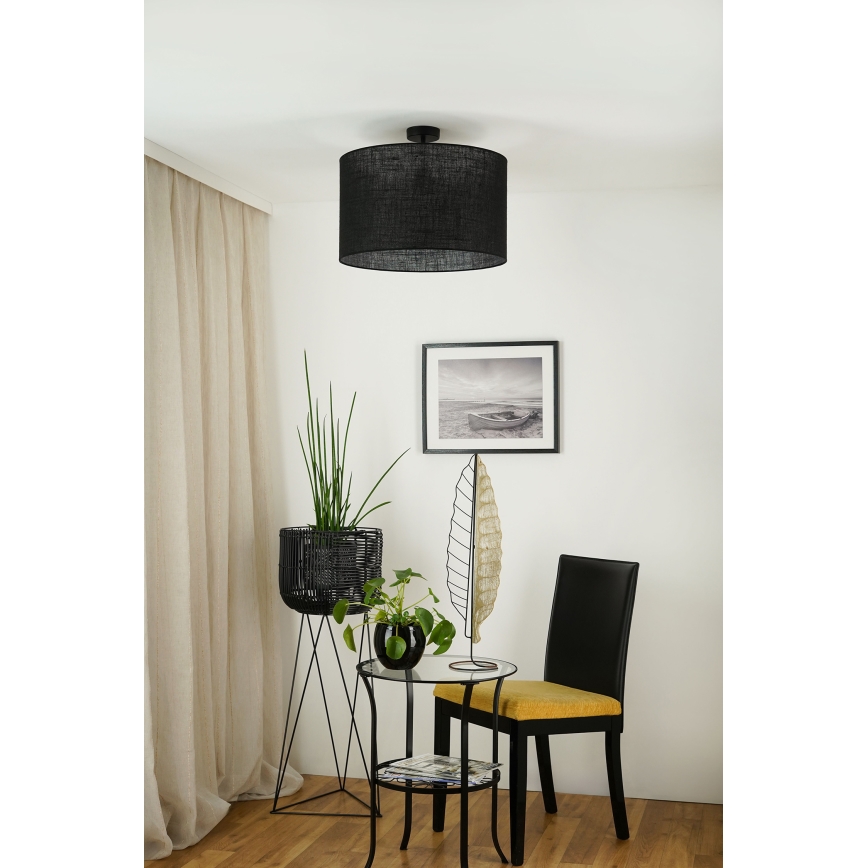 Brilagi - Plafon TUBES ROLLER 1xE27/15W/230V diâmetro 50 cm preto