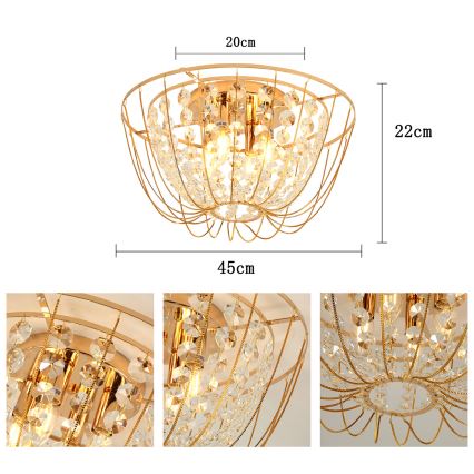 Brilagi - Plafon VASTERAS 4xE14/40W/230V Ø 45 cm