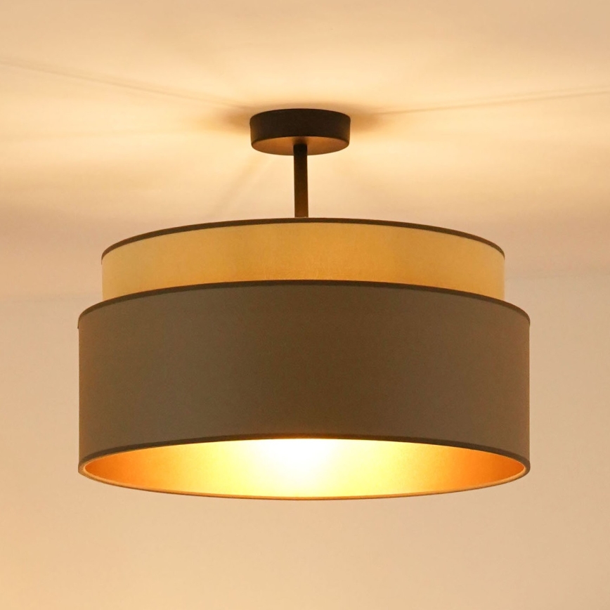 Brilagi - Plafonier OREGON VEGE 1xE27/15W/230V diâmetro 45 cm cinza