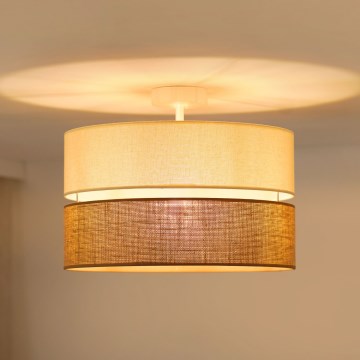 Brilagi - Plafonier ROYAL YUTE 1xE27/15W/230V Ø 40 cm bege/creme