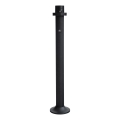 BRILAGI - Poste de iluminação exterior com sensor de movimento e de crepúsculo HARBOR 1xE27/40W/230V 120 cm IP33 preto