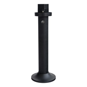 BRILAGI - Poste de iluminação exterior com sensor de movimento e de crepúsculo HARBOR 1xE27/40W/230V 50 cm IP33 preto