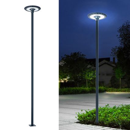 Brilagi - Haste metálica para poste de iluminação exterior URBAN 4 m, diâmetro 58 mm, antracite