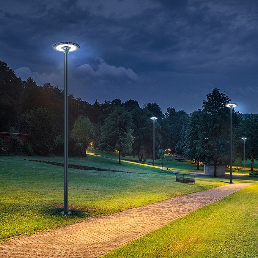 Brilagi - Haste metálica para poste de iluminação exterior URBAN 4 m, diâmetro 58 mm, antracite