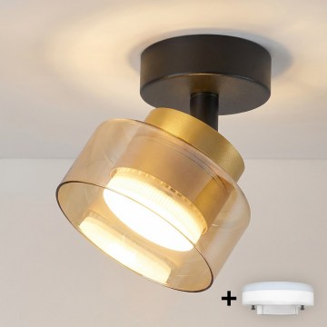 Brilagi - Spot AURA LUX 1xGX53/30W/230V Ø 13 cm preto/dourado