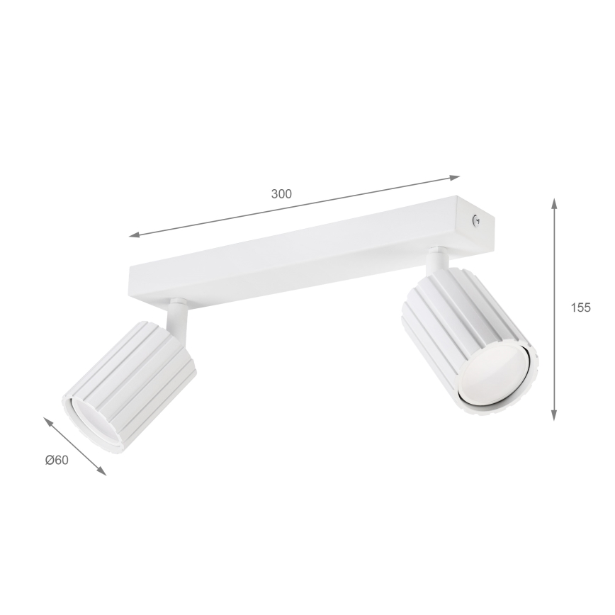 Brilagi - Spot CRISPINA 2xGU10/10W/230V branco