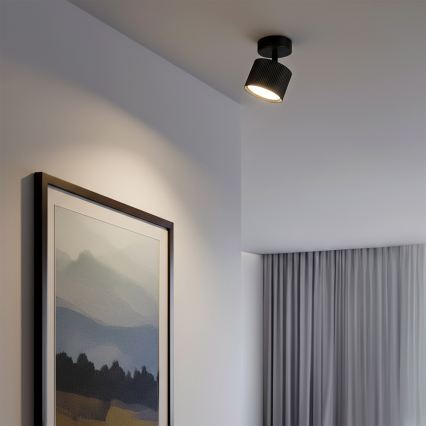 BRILAGI - LED RGB+CCT Foco dimerizável STRIPY 1xGX53/14W/230V pr. 82 mm 2700-6500K Wi-Fi Tuya preto