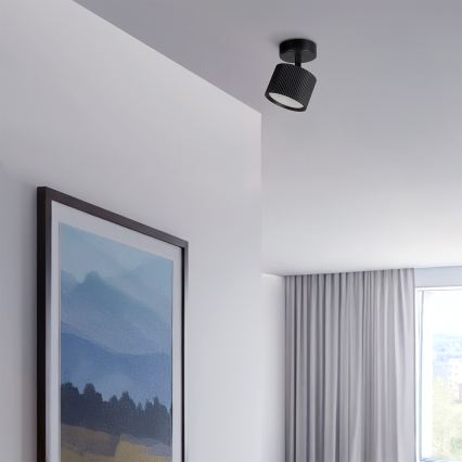 BRILAGI - LED RGB+CCT Foco dimerizável STRIPY 1xGX53/14W/230V pr. 82 mm 2700-6500K Wi-Fi Tuya preto