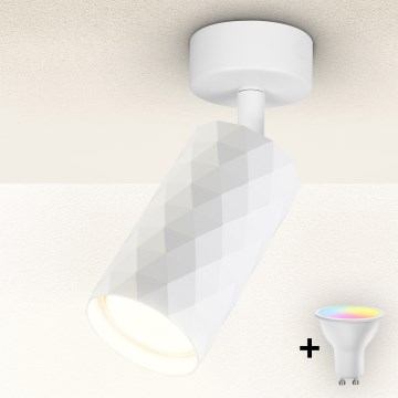 Brilagi - Spot de embutir LED RGBW regulável SELE DIAMANT 1xGU10/6W/230V 3000K branco + comando remoto