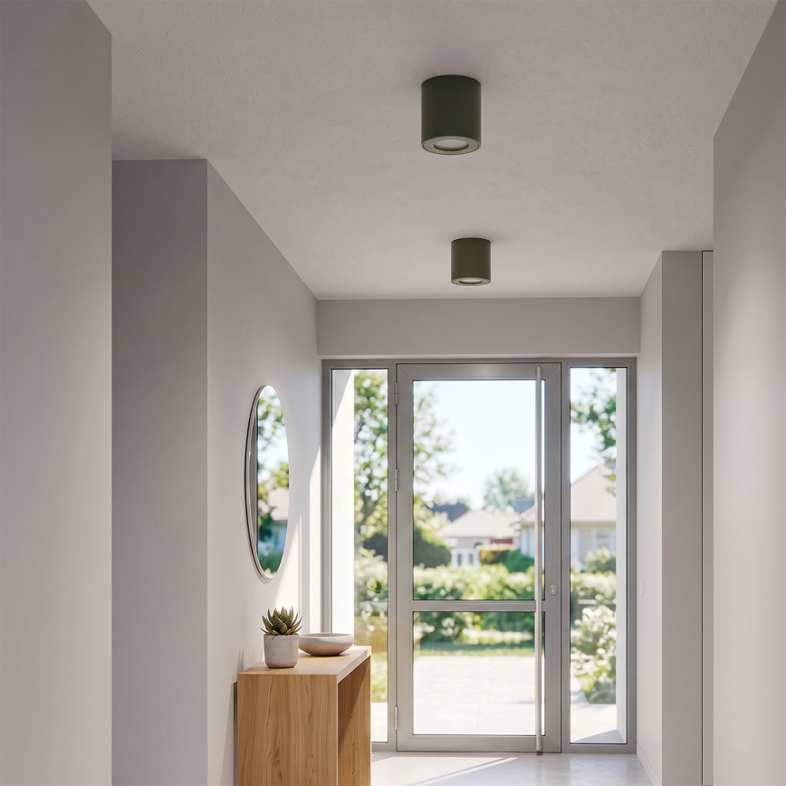BRILAGI - Foco para casa de banho MIA 1xGU10/30W/230V 60x82 mm 84x80 mm verde escuro IP54