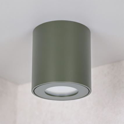 BRILAGI - Foco para casa de banho MIA 1xGU10/30W/230V 60x82 mm 84x80 mm verde escuro IP54