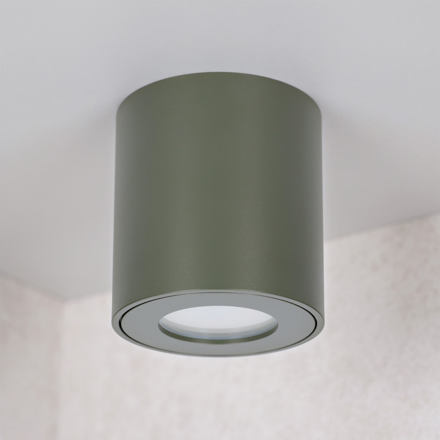BRILAGI - Foco para casa de banho MIA 1xGU10/30W/230V 60x82 mm 84x80 mm verde escuro IP54