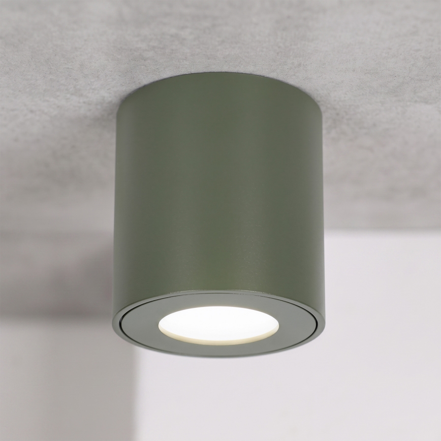 BRILAGI - Foco para casa de banho MIA 1xGU10/30W/230V 60x82 mm 84x80 mm verde escuro IP54