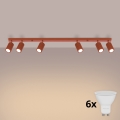 BRILAGI - Spot de LED CRESTO 6xGU10/10W/230V laranja