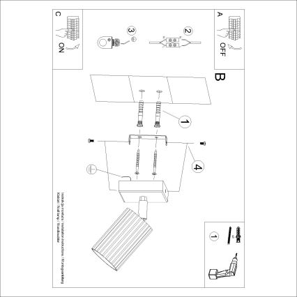 Brilagi - Spot de parede LED CRESTO 1xGU10/10W/230V vermelho
