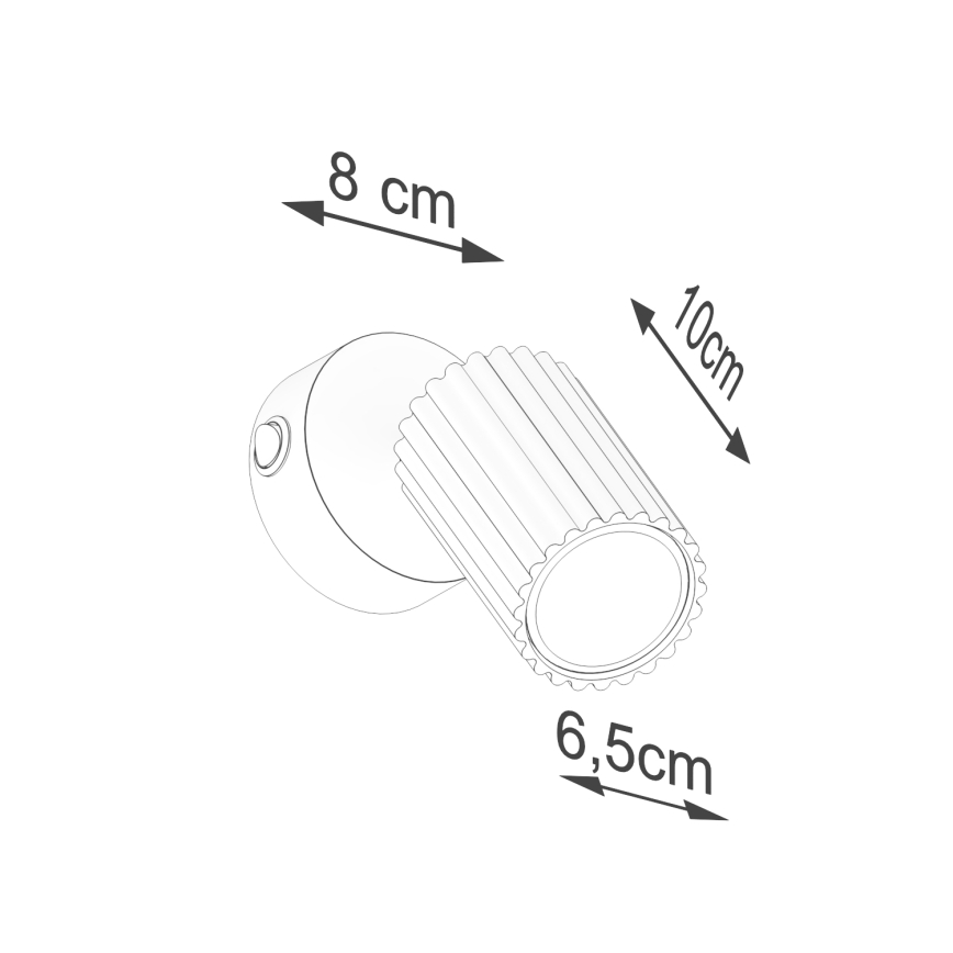 Brilagi - Spot de parede LED CRESTO 1xGU10/10W/230V vermelho